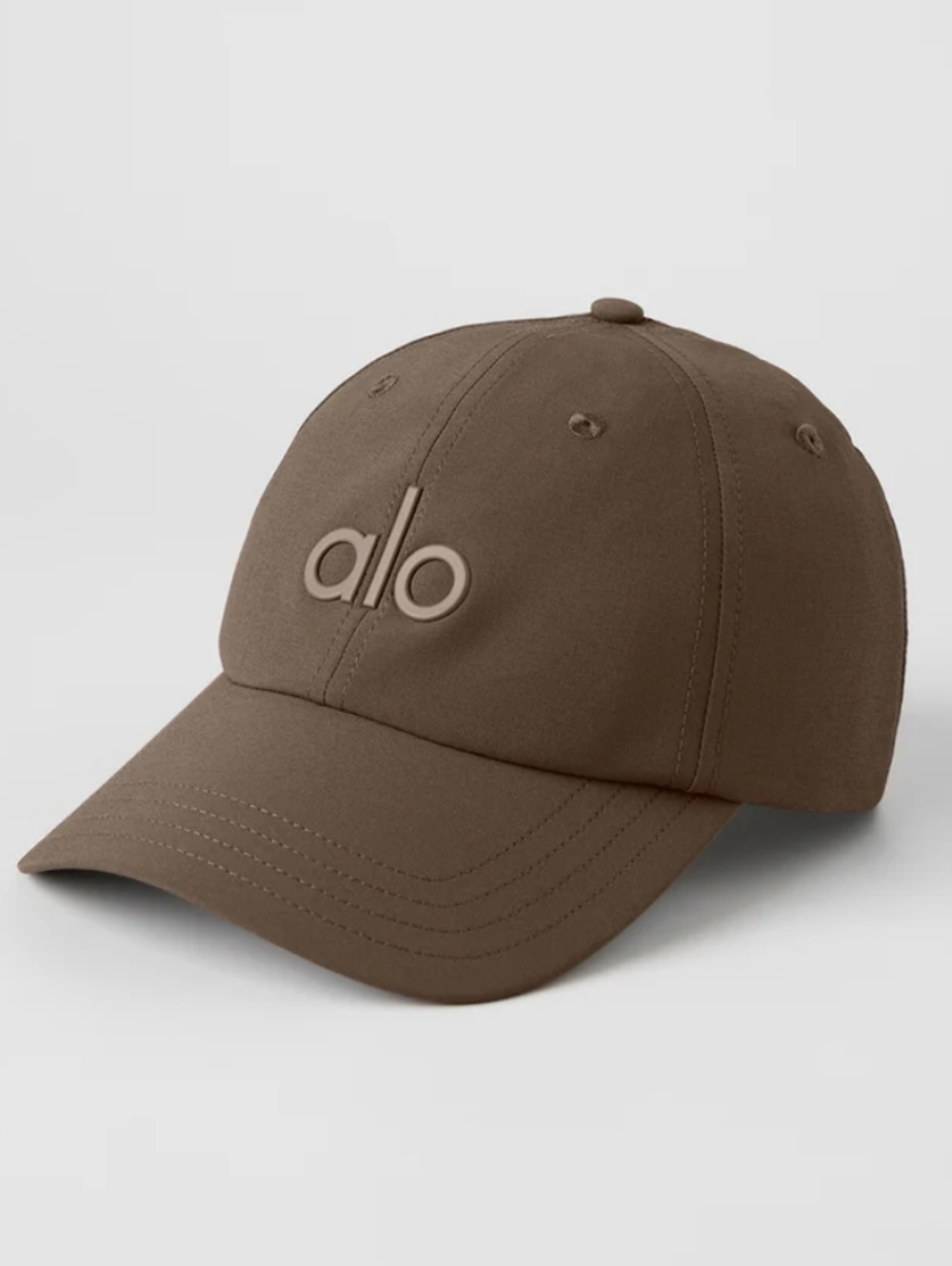 Alo Performance Off Duty Logo Cap in Espresso Brown
